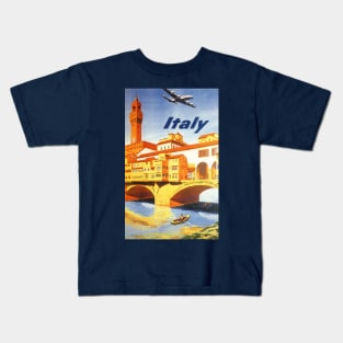 Vintage Travel Poster, Florence, Italy Kids T-Shirt